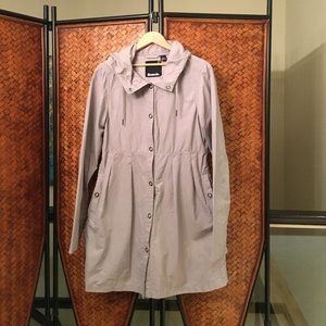 Bench Easy Breezy Hooded Lavender Preppy Rain Lightweight Jacket L